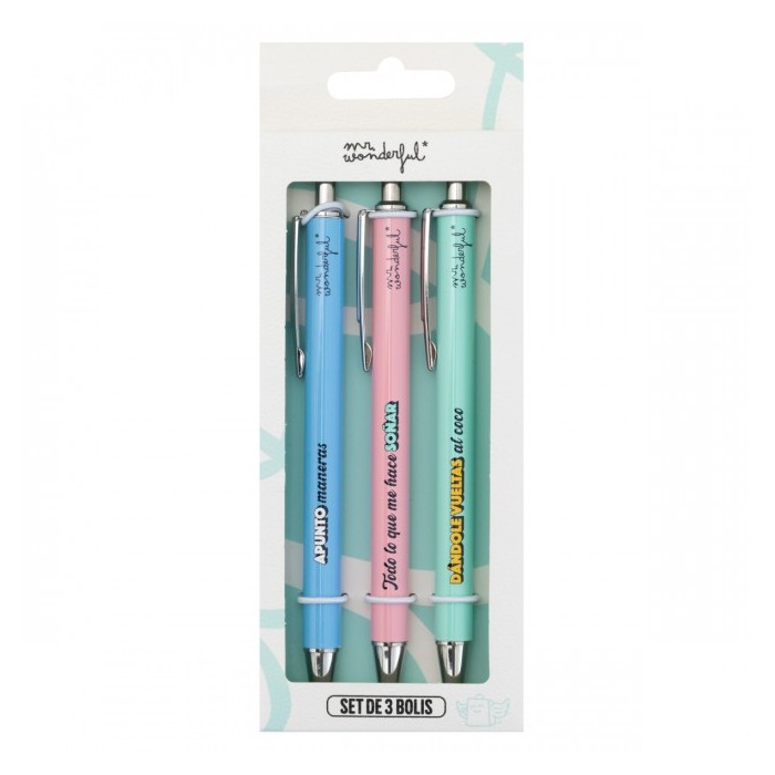 SET 3 BOLIS PARA APUNTAR ALTO