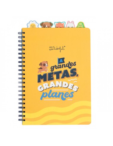 LIBRETA A4 CON PESTAÑAS - A GRANDES METAS