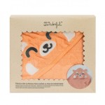 TOALLA CON CAPUCHA PARA BEBÉS - PANDA ROJO