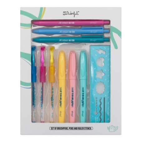 SET DE ROTULADORES  BOLIS Y PLANTILLAS PARA DISEÑA