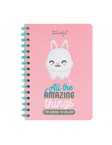 LIBRETA A5 CONEJO 3D - ALL THE AMAZING