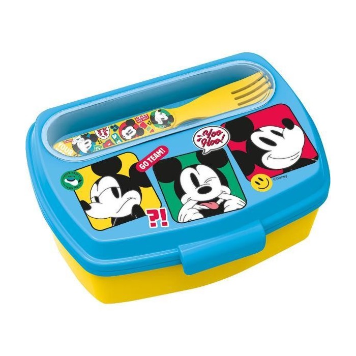SANDWICHERA CON CUBIERTOS MICKEY
