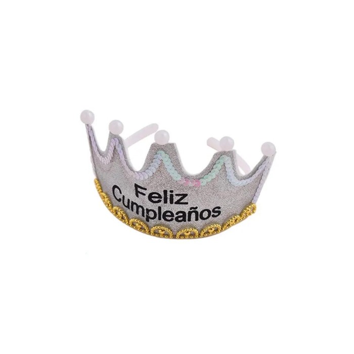 CORONA FELIZ CUMPLEAÑOS LUZ