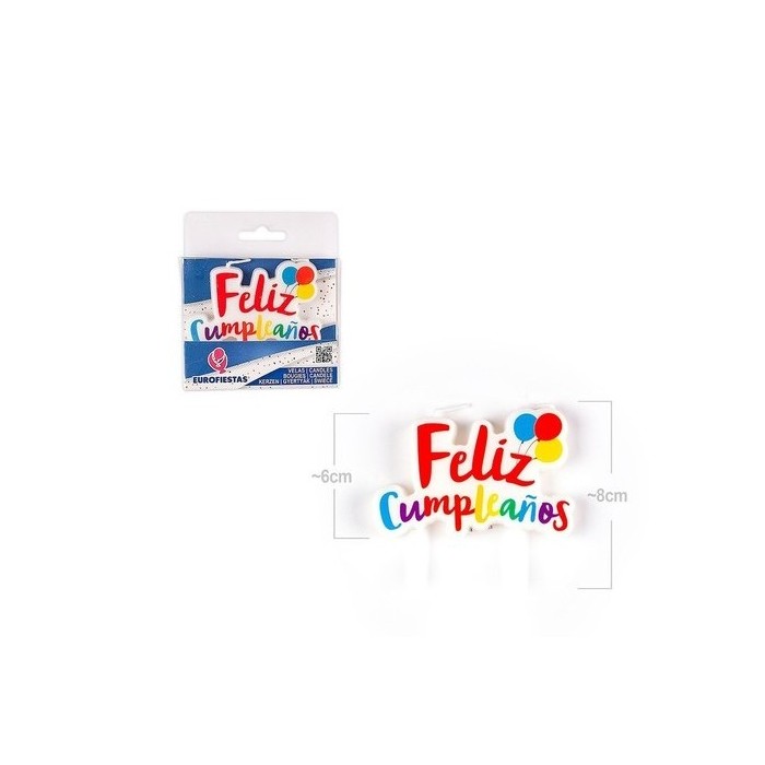 VELA FELIZ CUMPLEAÑOS GLOBOS