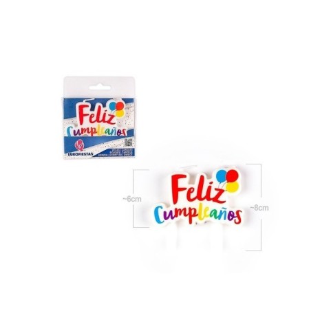 VELA FELIZ CUMPLEAÑOS GLOBOS