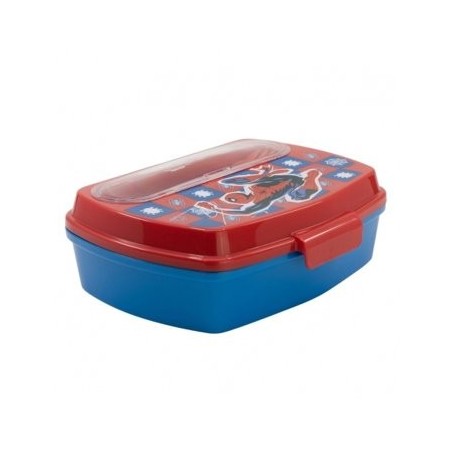 SANDWICHERA CON CUBIERTOS SPIDERMAN