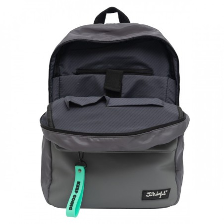MOCHILA SOFT GRIS - KEEP GOING