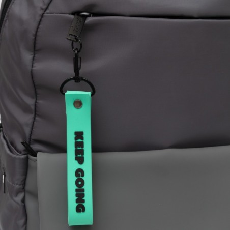 MOCHILA SOFT GRIS - KEEP GOING
