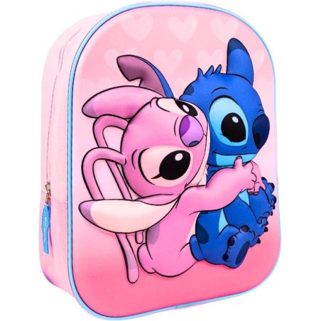 MOCHILA ANGEL Y STITCH 3D