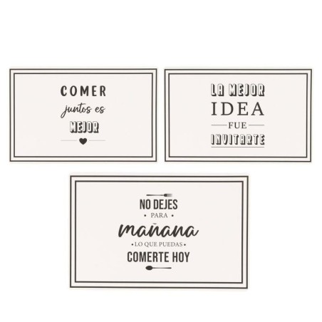 MANTEL INDIVIDUAL PLÁSTICO FRASES