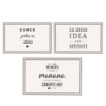 MANTEL INDIVIDUAL PLÁSTICO FRASES