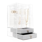 JOYERO 2 CAJONES GRIS