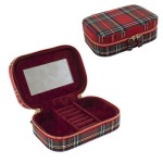 JOYERO TARTAN ROJO