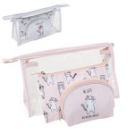 JUEGO 3 NECESERES GATOS