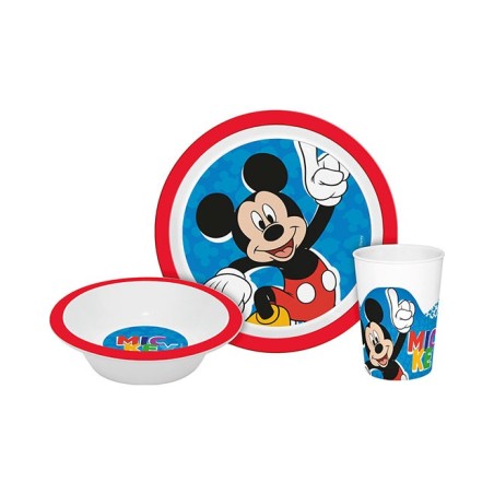 SET PLATO BOWL Y VASO MICKEY
