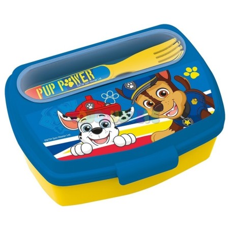 SANDWICHERA CON CUBIERTOS PAW PATROL