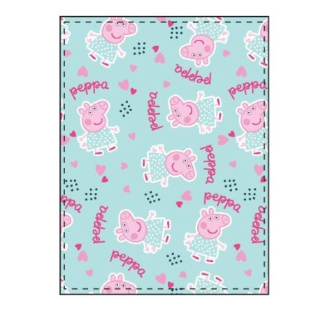 MANTA CORALINA 100X140CM PEPPA PIG