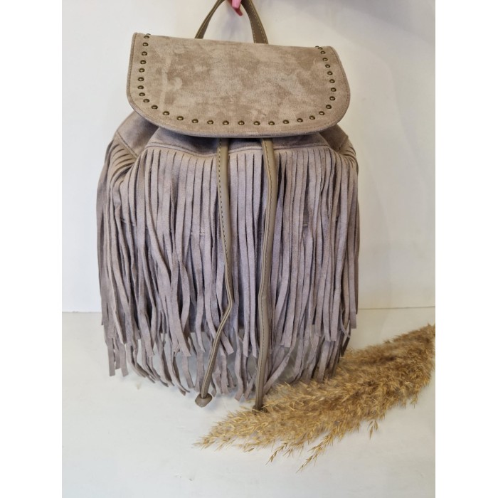 MOCHILA FLECOS TACHUELA - KHAKI
