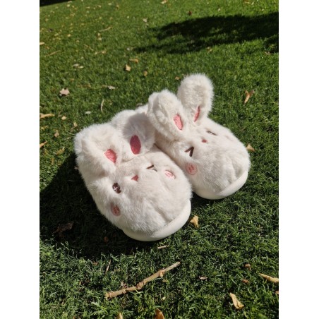ZAPATILLAS MUJER CONEJITO BLANCA