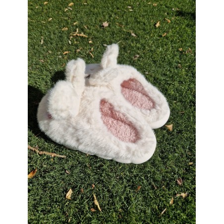 ZAPATILLAS MUJER CONEJITO BLANCA