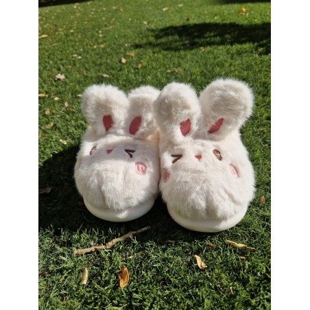 ZAPATILLAS MUJER CONEJITO BLANCA