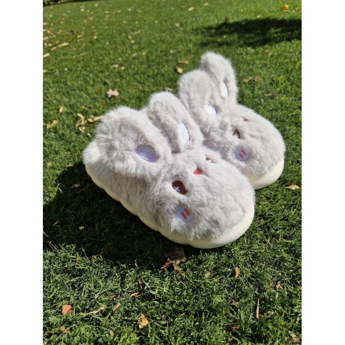 ZAPATILLAS MUJER CONEJITO GRIS