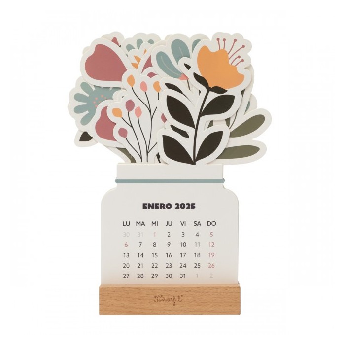 CALENDARIO DE SOBREMESA 2025 CON PEANA PARA DISFRU