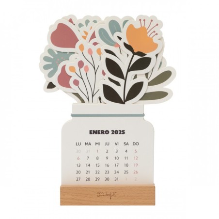 CALENDARIO DE SOBREMESA 2025 CON PEANA PARA DISFRU