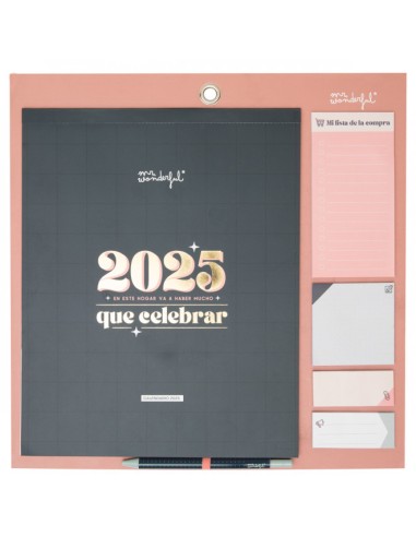 CALENDARIO DE PARED MAGNETICO 2025 EN ESTE HOGAR V