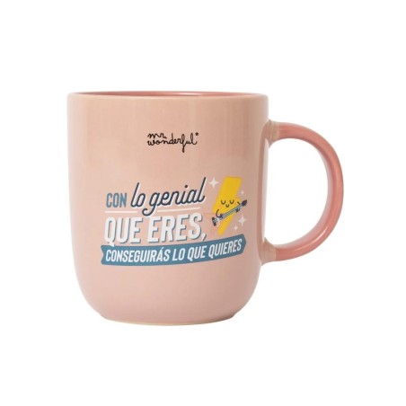 TAZA - CON LO GENIAL QUE ERES  CONSEGUIRAS LO QUE 