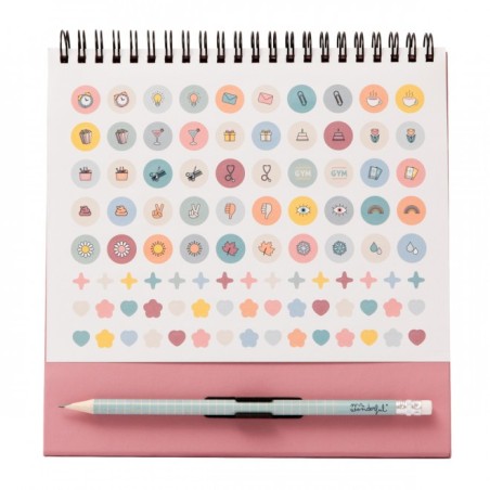 CALENDARIO SOBREMESA CON BOLSILLO 2025