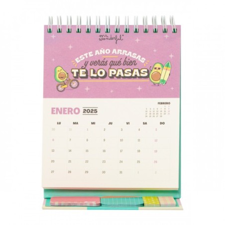 CALENDARIO DE SOBREMESA PEQ 2025 - ¡ALLÁ VAMOS!