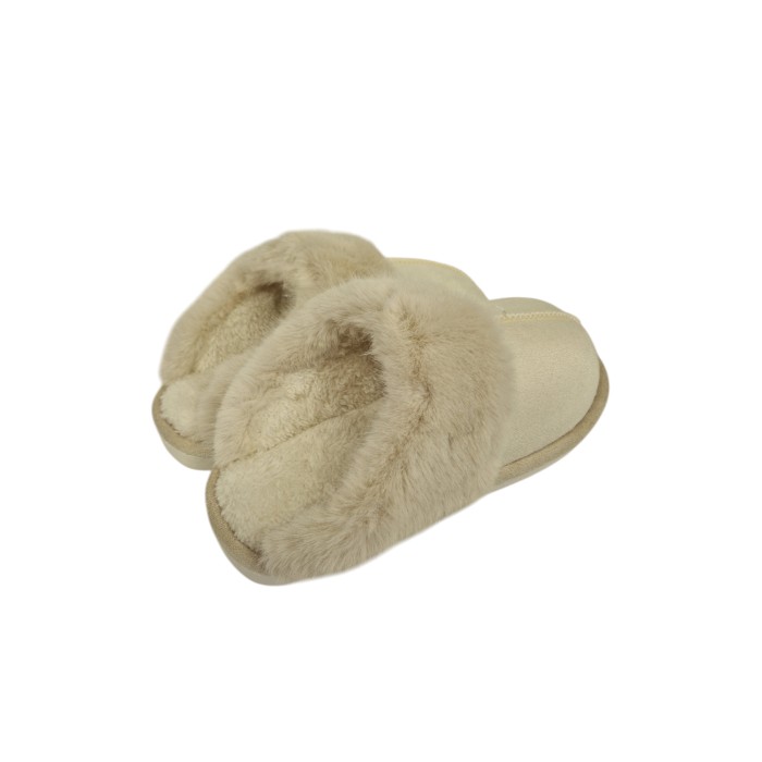 ZAPATILLAS MUJER PELO CREMA
