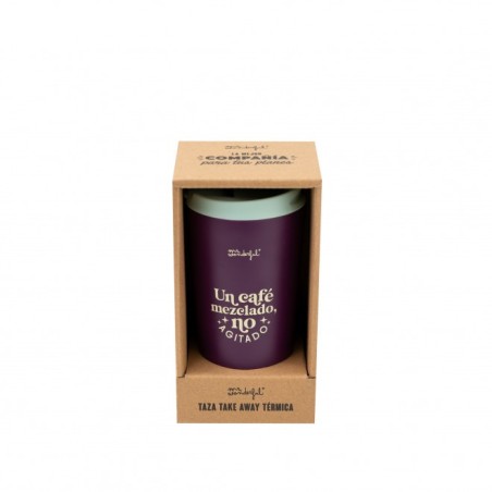 TAZA TAKE AWAY TÉRMICA - UN CAFÉ MEZCLADO