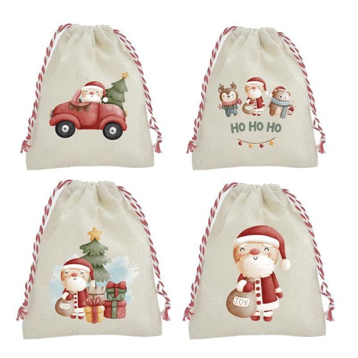 BOLSA ALGODON NAVIDAD