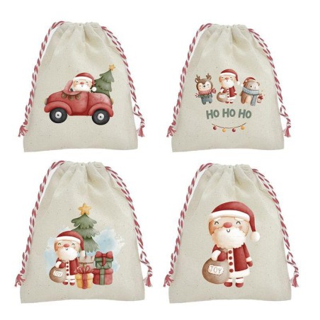 BOLSA ALGODON NAVIDAD