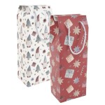 CAJA PARA BOTELLA DE VINO NAVIDAD