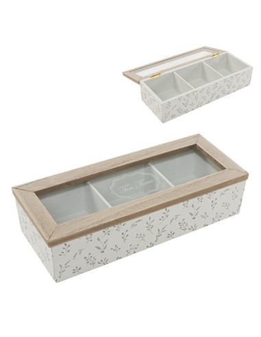 CAJA INFUSIONES 3 DPTOS  HOJAS