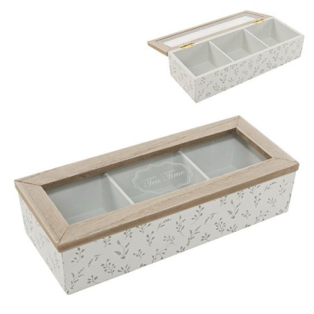 CAJA INFUSIONES 3 DPTOS  HOJAS