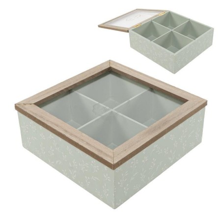 CAJA INFUSIONES 4 DPTOS  HOJAS