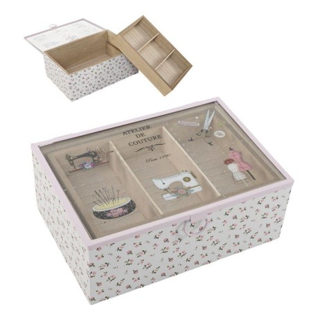 CAJA COSTURERO 3 DPTOS  2 NIVELES