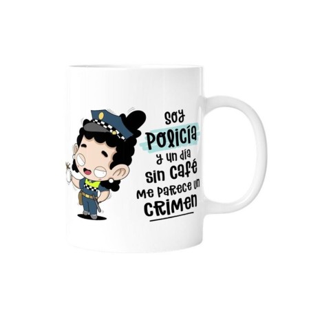 TAZA POLICÍA  CHICA 