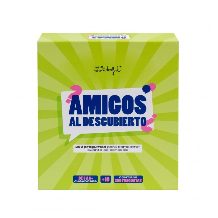 JUEGO DE CARTAS - AMIGOS AL DESCUBIERTO