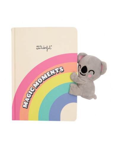 LIBRETA CON PELUCHE Y CIERRE MAGNETICO - KOALA