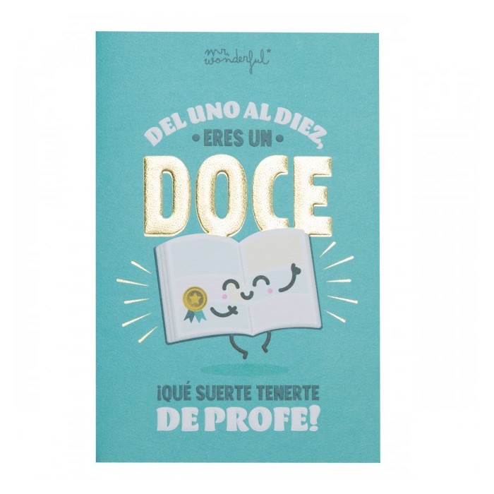 POSTAL - DEL UNO AL DIEZ  ERES UN DOCE 