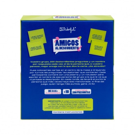 JUEGO DE CARTAS - AMIGOS AL DESCUBIERTO