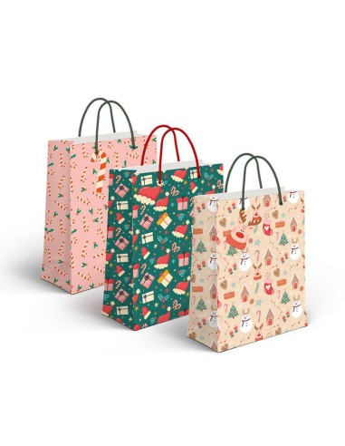 BOLSA PAPEL M NAVIDAD