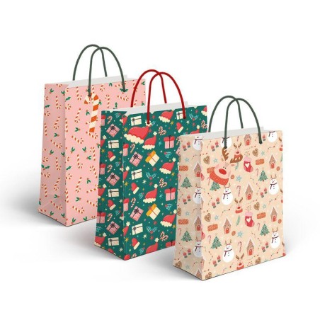 BOLSA PAPEL M NAVIDAD
