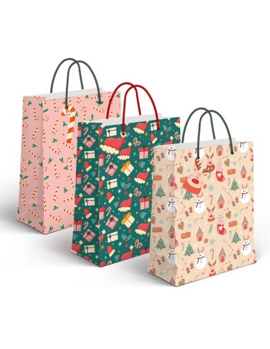 BOLSA PAPEL L NAVIDAD