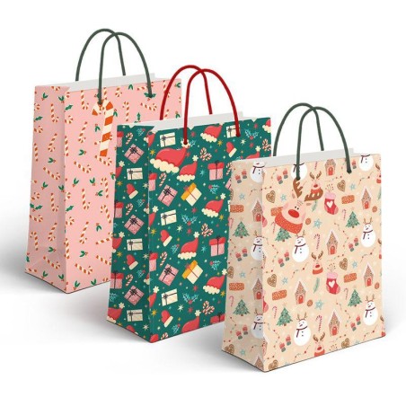 BOLSA PAPEL L NAVIDAD